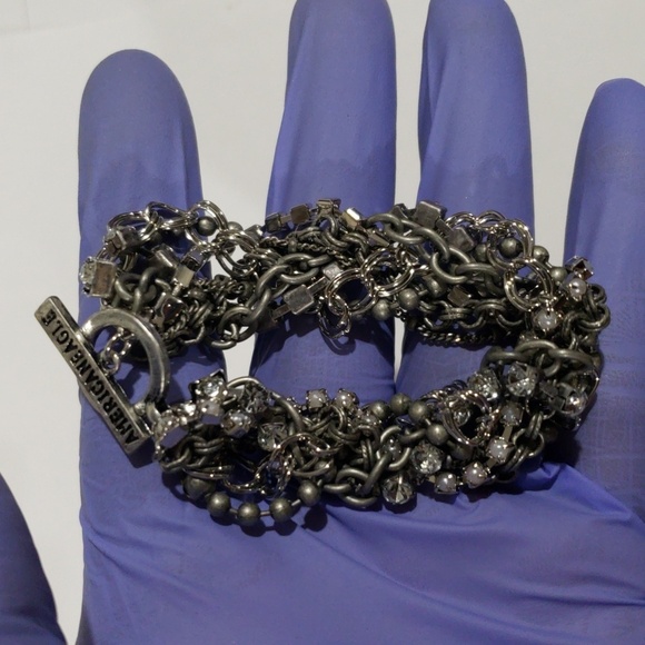 American Eagle Silver-Tone Twisted Crystal Cluster Bracelet – Women's Jewelry - Picture 11 of 11